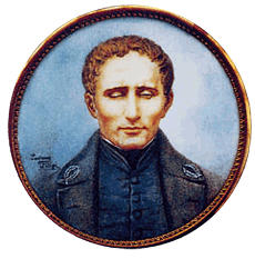 Portrait of Louis Braille.
